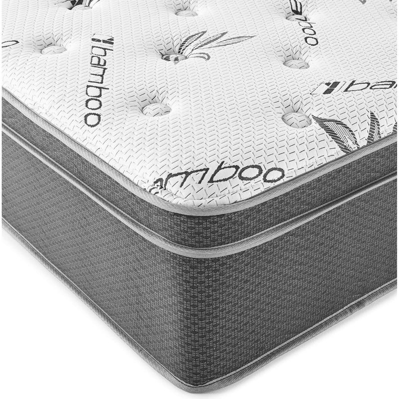 Coaster Furniture Sommet 13" Bamboo Euro Top Foam Hybrid Mattress (Twin) IMAGE 2