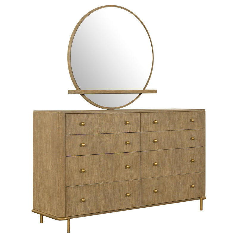  Coaster Furniture Arini 224303M 8-Drawer Dresser with Mirror - Sand Wash IMAGE 1