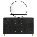  Coaster Furniture Arini 224333M 8-Drawer Dresser with Mirror - Black IMAGE 2