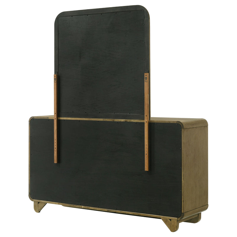Coaster Furniture Amsbury 224273M 6-Drawer Dresser and Mirror - Nutmeg IMAGE 7