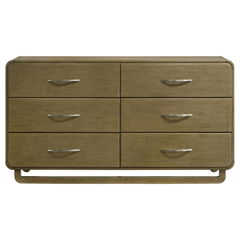 Coaster Furniture Amsbury 224273 6-Drawer Dresser Cabinet - Nutmeg IMAGE 2