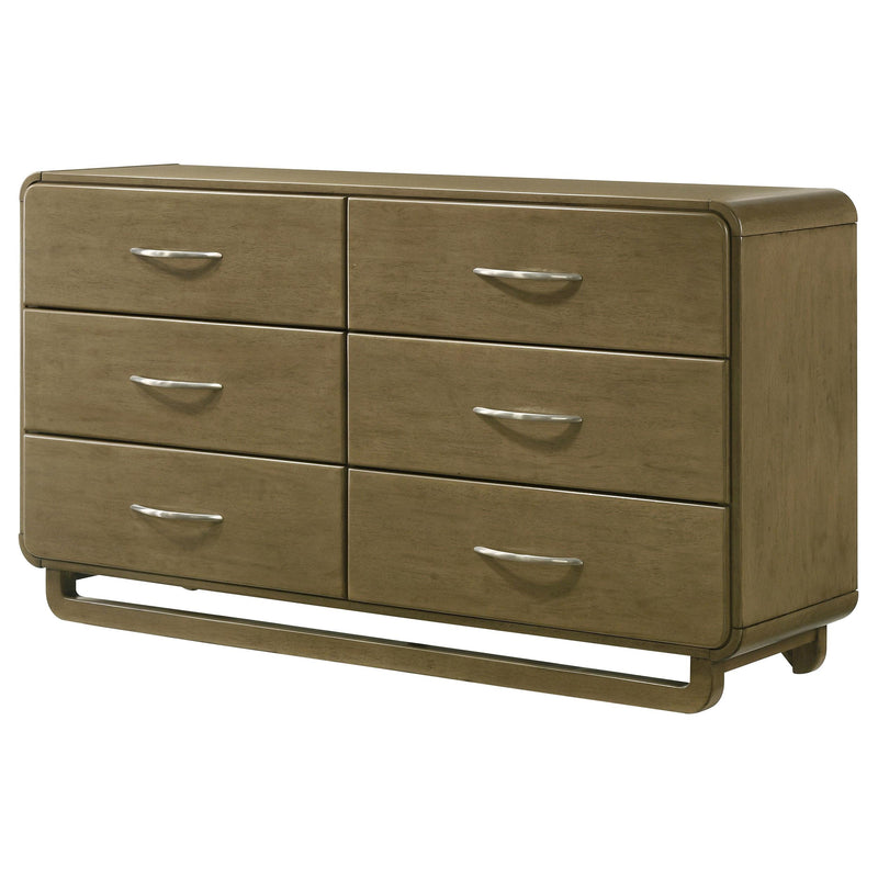 Coaster Furniture Amsbury 224273 6-Drawer Dresser Cabinet - Nutmeg IMAGE 3