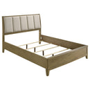 Coaster Furniture Granada 224921Q Upholstered Queen Panel Bed - Natural Pine IMAGE 1