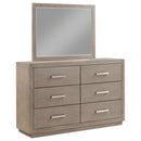  Coaster Furniture Kenora 224853M 6-Drawer Dresser and Mirror - Barley Brown IMAGE 1