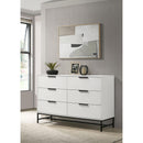  Coaster Furniture Sonora 224863 6-Drawer Bedroom Dresser - White IMAGE 9