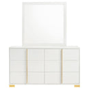 Coaster Furniture Marceline 222933M 6-Drawer Dresser with Mirror - White IMAGE 2