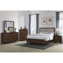  Coaster Furniture Welsley 223441KE 50-inch Upholstered Eastern King Bed - Walnut IMAGE 5