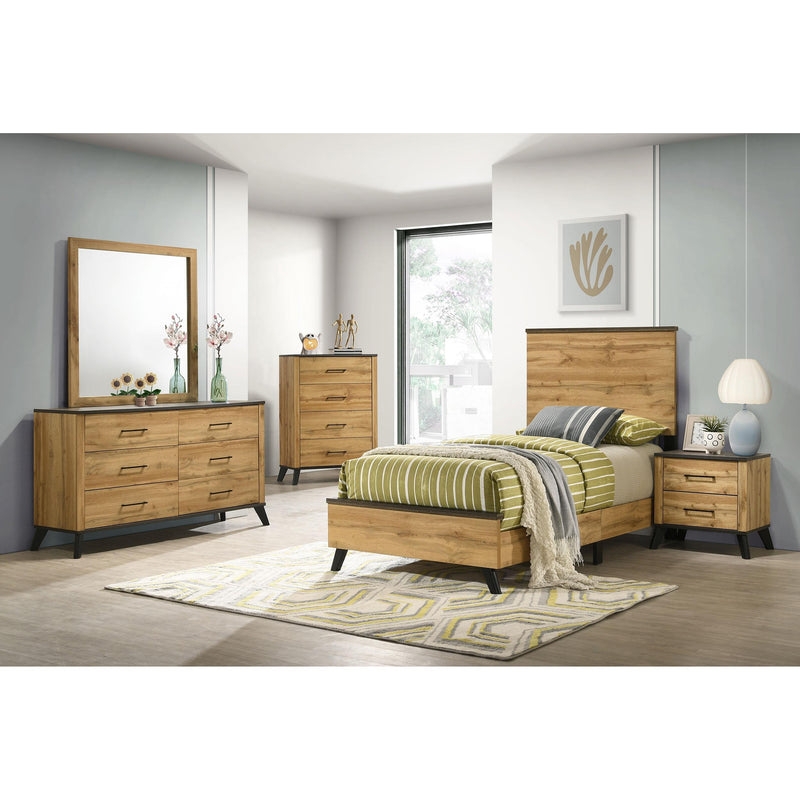  Coaster Furniture Kaywood 225001T 52-inch Twin Panel Bed - Natural Pine IMAGE 5