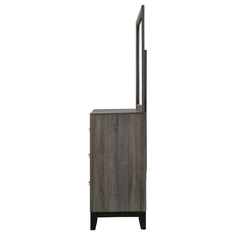  Coaster Furniture Watson 212423M 6-Drawer Dresser with Mirror - Grey Oak IMAGE 4