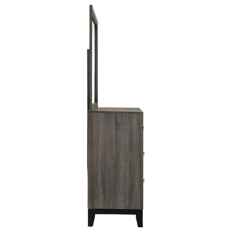  Coaster Furniture Watson 212423M 6-Drawer Dresser with Mirror - Grey Oak IMAGE 8