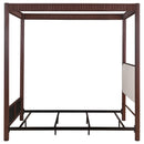 Coaster Furniture Zimmerlee 360331Q 89-inch Metal Queen Canopy Bed - Rust Brown IMAGE 4