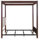 Coaster Furniture Zimmerlee 360331Q 89-inch Metal Queen Canopy Bed - Rust Brown IMAGE 7