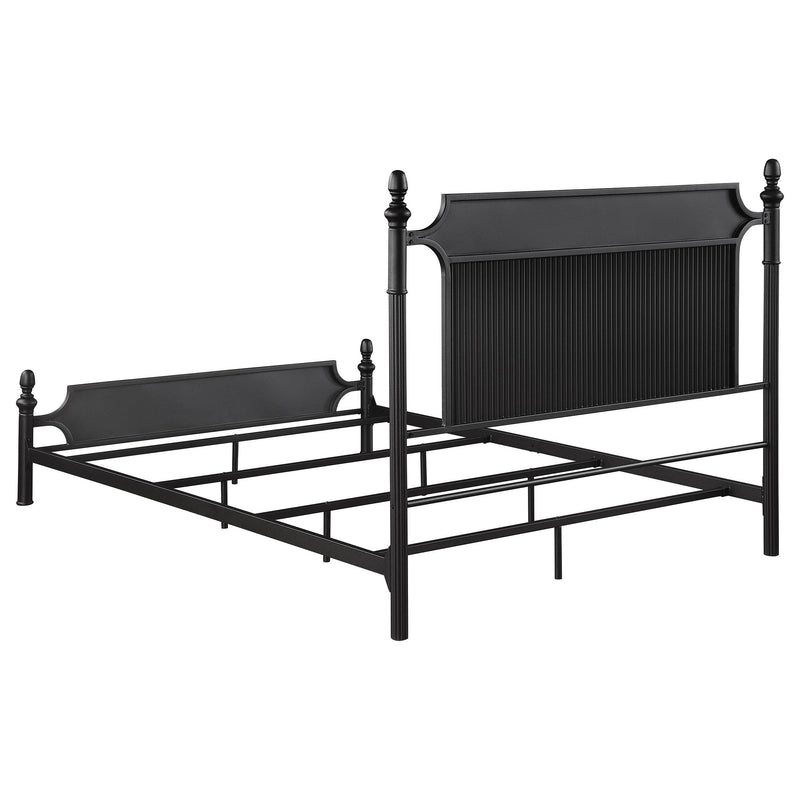  Coaster Furniture Cameron 360321Q 51-inch Metal Queen Panel Bed - Black IMAGE 5
