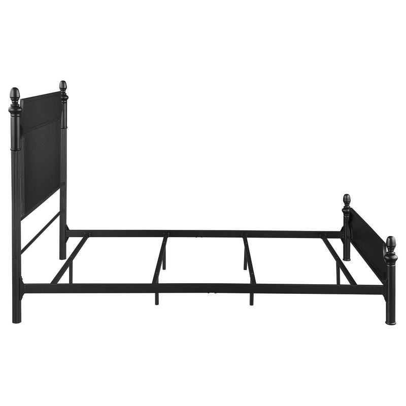  Coaster Furniture Cameron 360321Q 51-inch Metal Queen Panel Bed - Black IMAGE 7