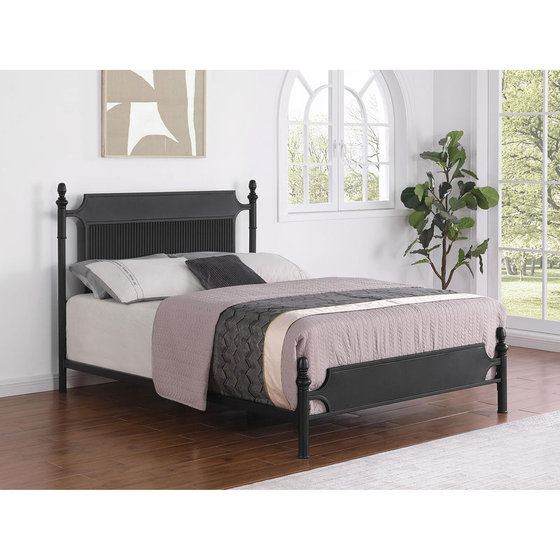  Coaster Furniture Cameron 360321Q 51-inch Metal Queen Panel Bed - Black IMAGE 8