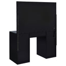 Coaster Furniture Acena 931144 7-Drawer Vanity Set with Lighting - Black High Gloss IMAGE 5