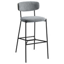 Coaster Furniture Elison 182647 Pub Height Bar Stool - Grey (Set of 2) IMAGE 1