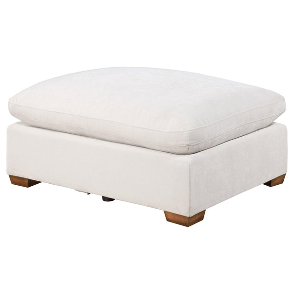  Coaster Furniture Lakeview 551463 Rectangular Upholstered Ottoman - Ivory IMAGE 1