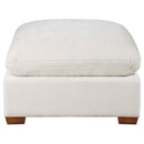  Coaster Furniture Lakeview 551463 Rectangular Upholstered Ottoman - Ivory IMAGE 3