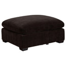Coaster Furniture Lakeview 551466 Rectangular Upholstered Ottoman - Dark Chocolate IMAGE 1