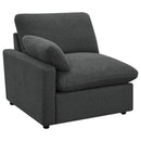  Coaster Furniture Collins 609530P 5 pc Modular Power Reclining Sectional - Dark Grey IMAGE 7