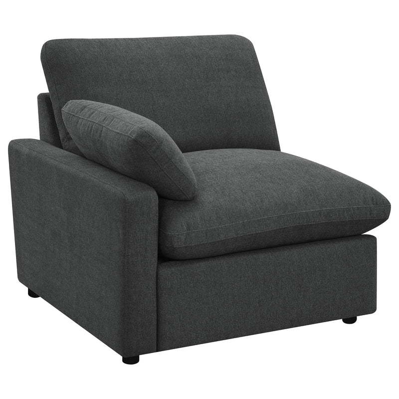  Coaster Furniture Collins 609532P Modular Power Loveseat - Dark Grey IMAGE 3