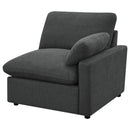  Coaster Furniture Collins 609532P Modular Power Loveseat - Dark Grey IMAGE 5
