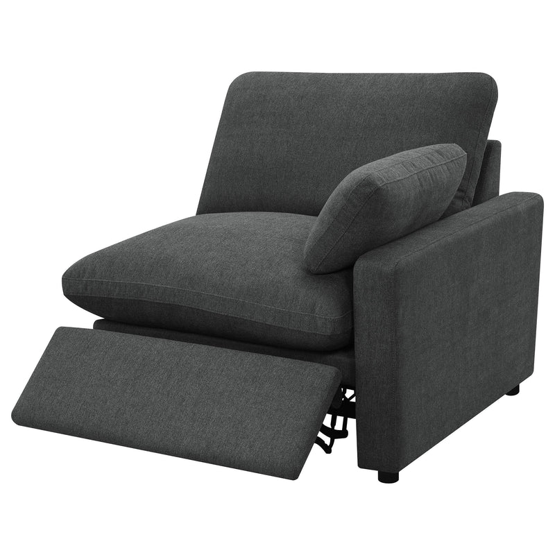  Coaster Furniture Collins 609532P Modular Power Loveseat - Dark Grey IMAGE 6