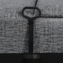  Coaster Furniture Bahrain 609541T 5-piece Upholstered Home Theater Seating - Charcoal IMAGE 17