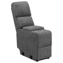  Coaster Furniture Bahrain 609541T 5-piece Upholstered Home Theater Seating - Charcoal IMAGE 4
