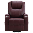  Coaster Furniture Armstrong 609479P Upholstered Power Lift Massage Recliner - Wine IMAGE 4