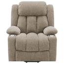  Coaster Furniture Houston 602274P Upholstered Power Lift Recliner Chair - Camel IMAGE 4