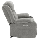  Coaster Furniture Houston 602284P Upholstered Power Lift Recliner - Grey IMAGE 9