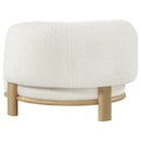  Coaster Furniture Lawler 903169 Upholstered Barrel Back Accent Chair - Ivory IMAGE 5