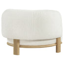  Coaster Furniture Lawler 903169 Upholstered Barrel Back Accent Chair - Ivory IMAGE 7