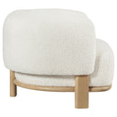  Coaster Furniture Lawler 903169 Upholstered Barrel Back Accent Chair - Ivory IMAGE 8
