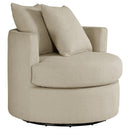  Coaster Furniture Debbie 902274 Upholstered Swivel Accent Chair - Camel IMAGE 1