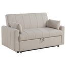  Coaster Furniture Portland 350142 Boucle Upholstered Sleeper Sofa Bed - Latte IMAGE 1