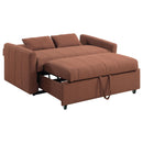  Coaster Furniture Portland 350145 Boucle Upholstered Sleeper Sofa Bed - Copper IMAGE 3