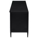  Coaster Furniture Amherst 710034 2-door 70-inch Metal TV Stand Media Console - Black IMAGE 5