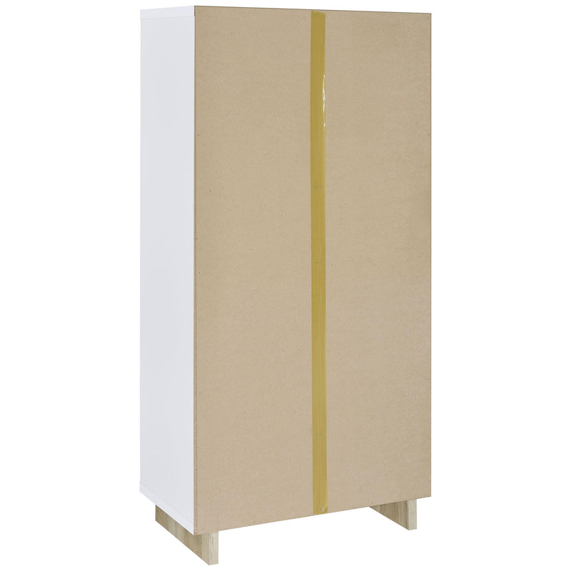 Coaster Furniture Dalton 980075 65-inch 6-shelf Bookcase - White and Distressed Pine IMAGE 4
