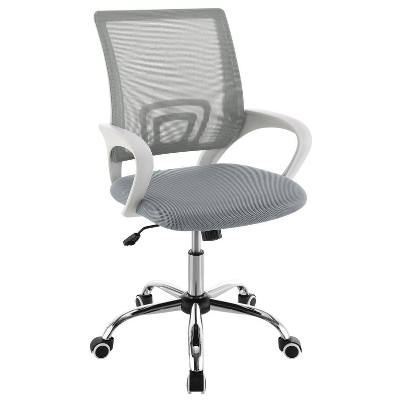 Coaster Furniture Felton 802015 Upholstered Adjustable Home Office Desk Chair - Grey IMAGE 1