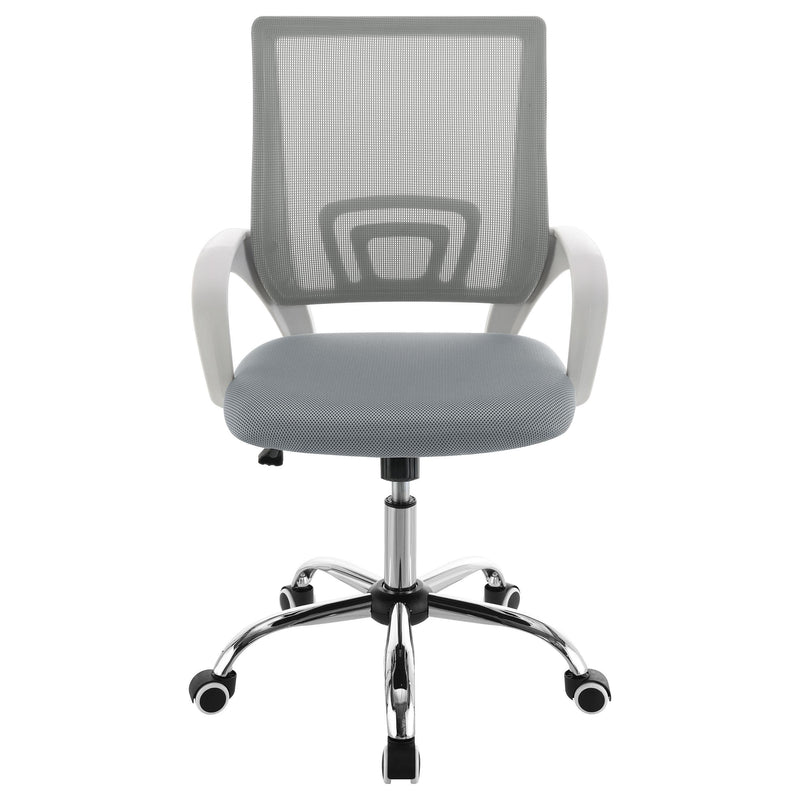 Coaster Furniture Felton 802015 Upholstered Adjustable Home Office Desk Chair - Grey IMAGE 2