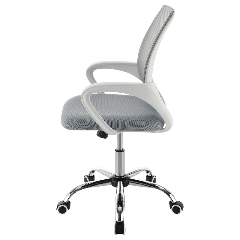 Coaster Furniture Felton 802015 Upholstered Adjustable Home Office Desk Chair - Grey IMAGE 4