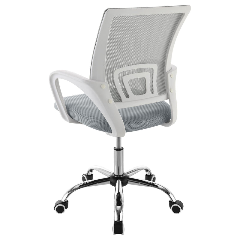 Coaster Furniture Felton 802015 Upholstered Adjustable Home Office Desk Chair - Grey IMAGE 5
