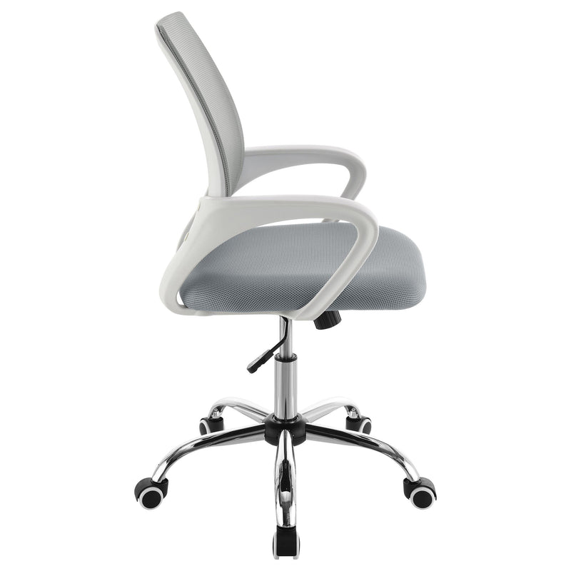 Coaster Furniture Felton 802015 Upholstered Adjustable Home Office Desk Chair - Grey IMAGE 7