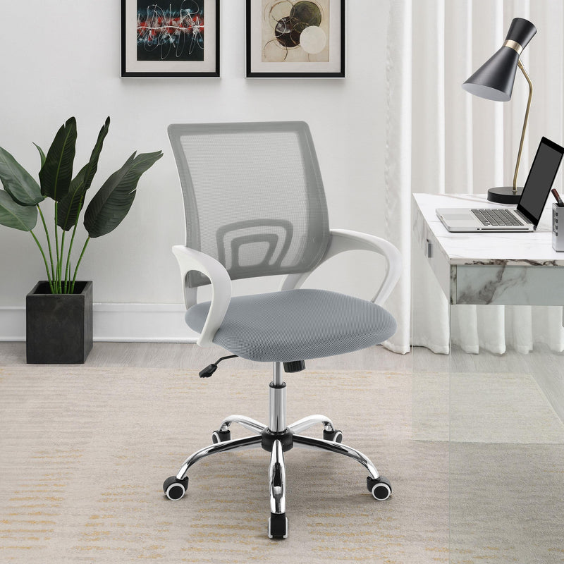 Coaster Furniture Felton 802015 Upholstered Adjustable Home Office Desk Chair - Grey IMAGE 8