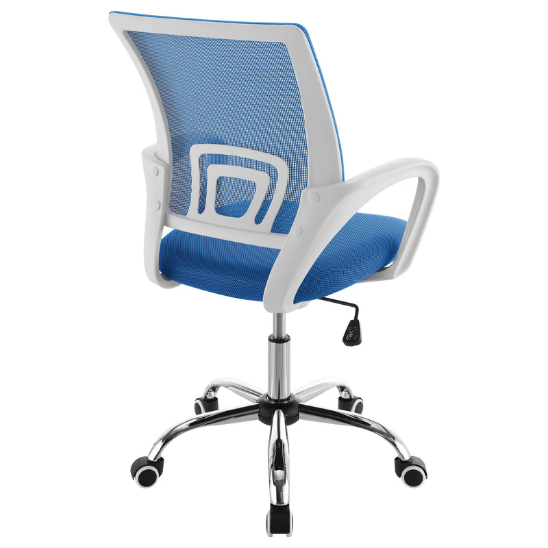 Coaster Furniture Felton 802018 Upholstered Adjustable Home Office Desk Chair - Blue IMAGE 6