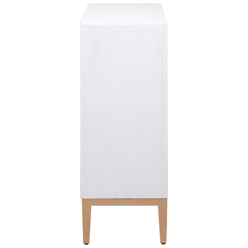 Coaster Furniture Gretchen 950408 2-door Wood Fluted Parquet Cabinet - White and Brown IMAGE 5