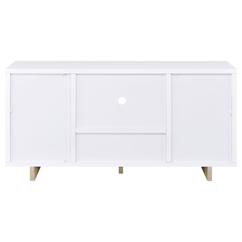 Coaster Furniture Dalton 950405 2-door Storage Cabinet - White and Distressed Pine IMAGE 7